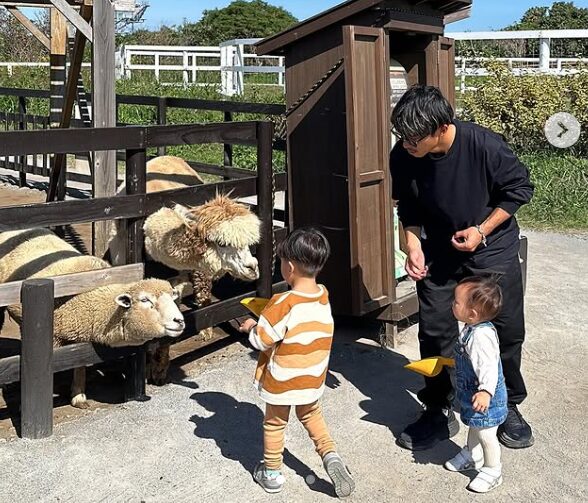 阿部浩之家族との時間