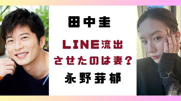 永野芽郁と田中圭のLINEを流出させたのは妻?ハッキングの可能性は?